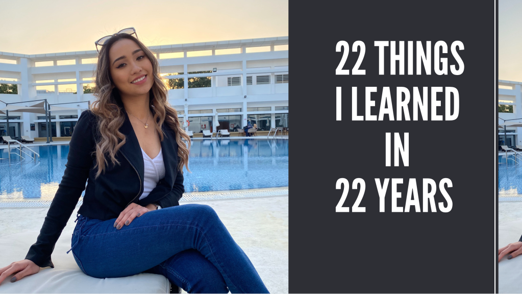 22 things I learned in 22 years